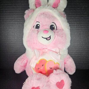 Special Edition Pink Plush "Love A Lot-Bear" Care Bear With Bunny Ears